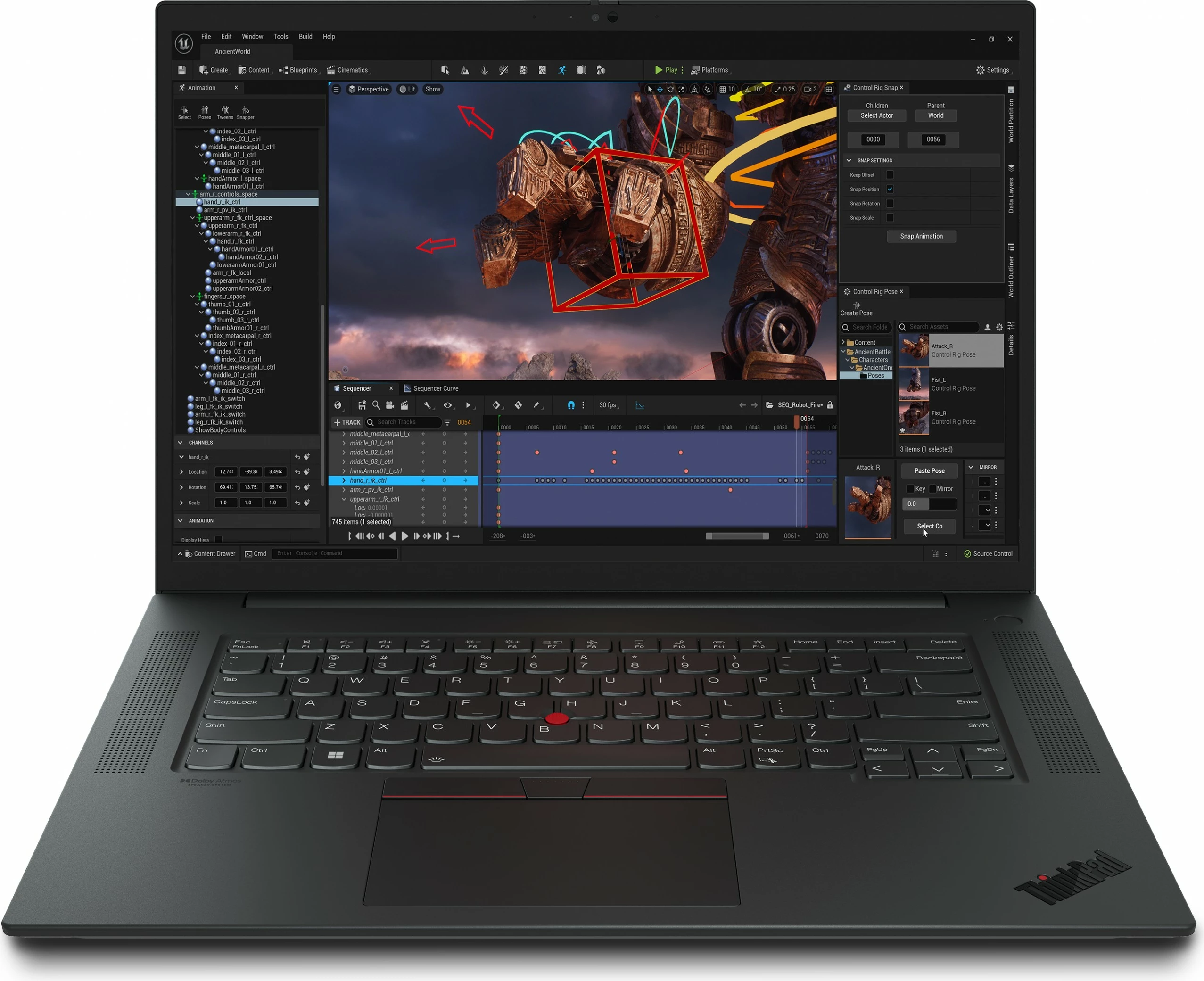 Laptop Lenovo ThinkPad P1 G6, Intel Core i7-13700H, 32GB RAM, 1TB SSD, RTX A2000, 16 inç, e zezë