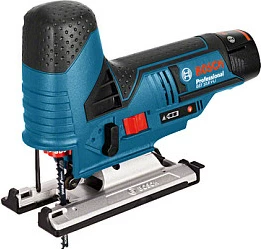 Sharrë elektrike Bosch GST 10.8 V-LI, pa kabllo, 2Ah, Li-Ion, zi/blu