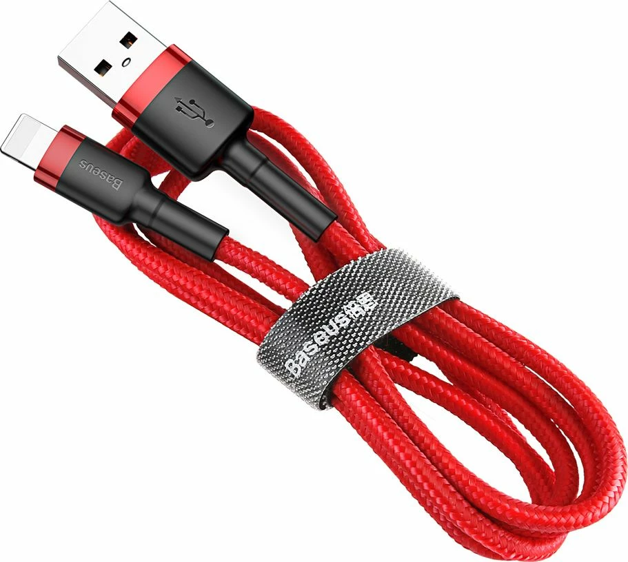 Kabl USB-A në Lightning Baseus Cafule CALKLF-C09 2m e kuqe