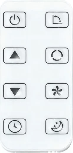 Kondicioner portativ Elit E-24 2.6kW 9000BTU 3‑në‑1 ftohje/ventilim/zh‑lagështim klasa A R290 15–20m² e bardhë