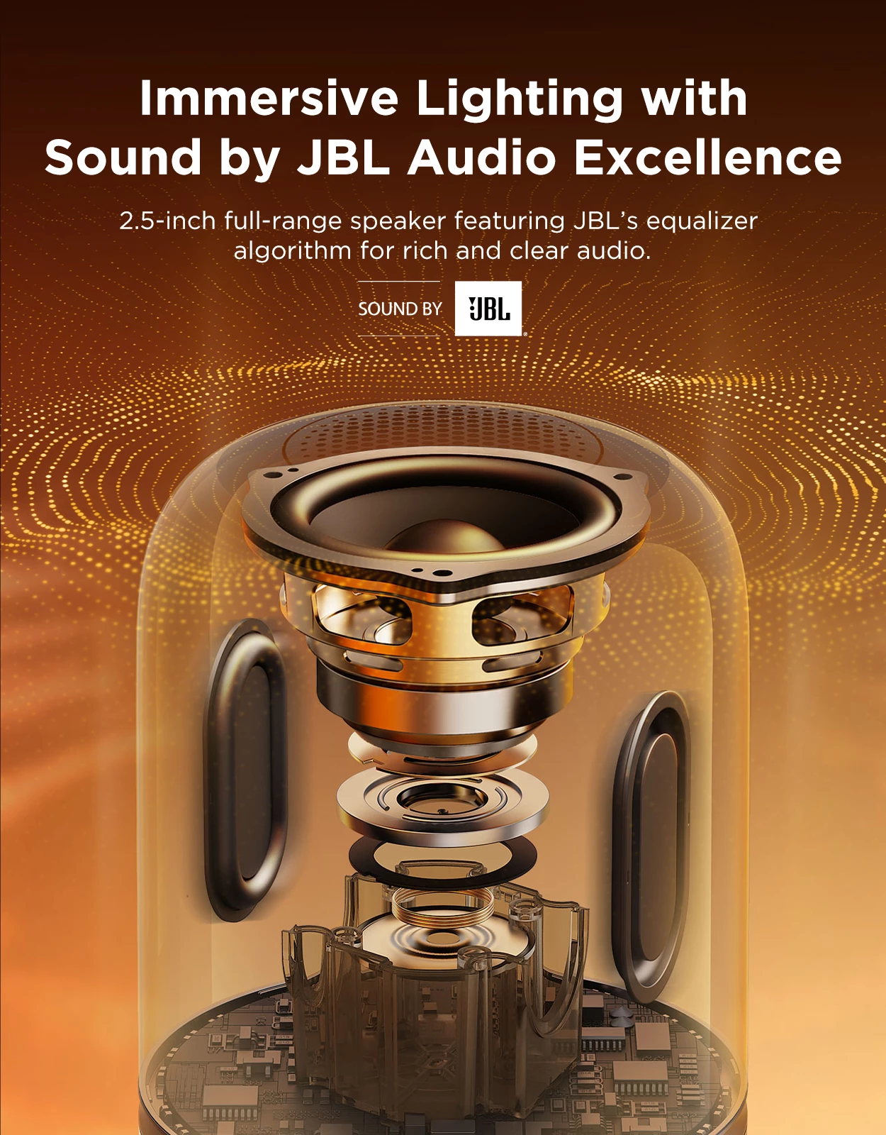 Lampë tavoline Govee Table Lamp 2 Pro x Sound by JBL, RGB, me bateri 5200 mAh