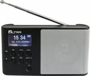 Radio portabile Eltra ULA DAB+, FM, ekran matrice, 20 stacione, Black/Silver