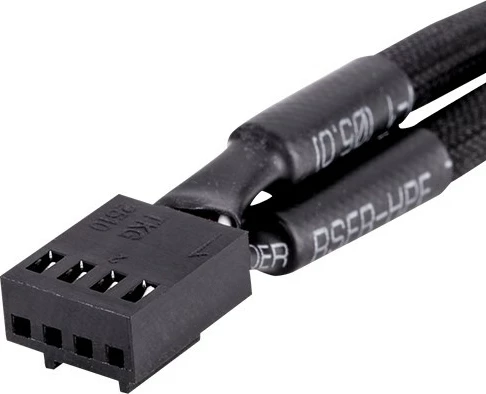 Kabllo PWM 4 Pin Y Thermaltake Tt Mod, 3 copë, e zezë