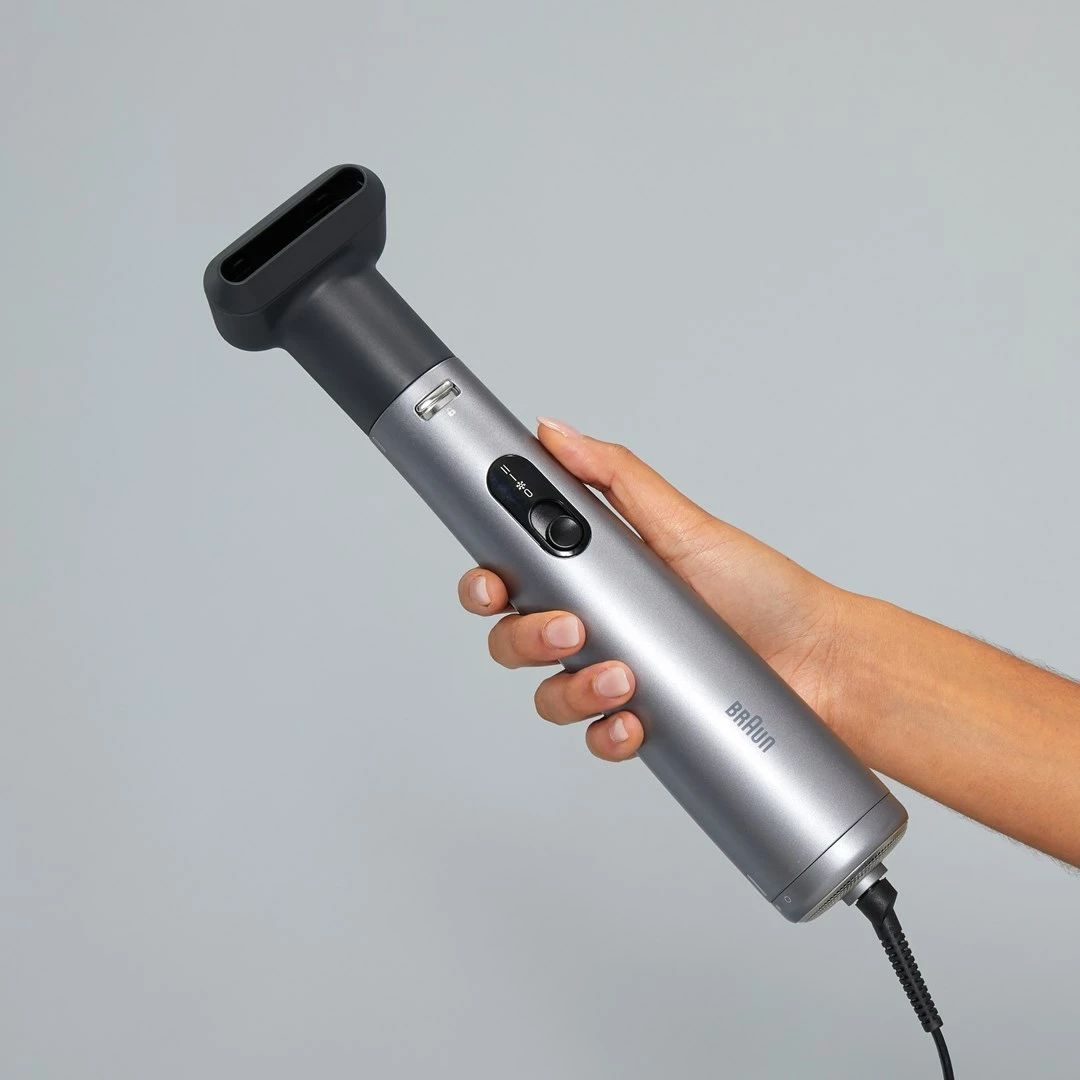 Furçë me ajër të nxehtë Braun AS 4.3, 1000 W, 2.2 m, Argjendtë