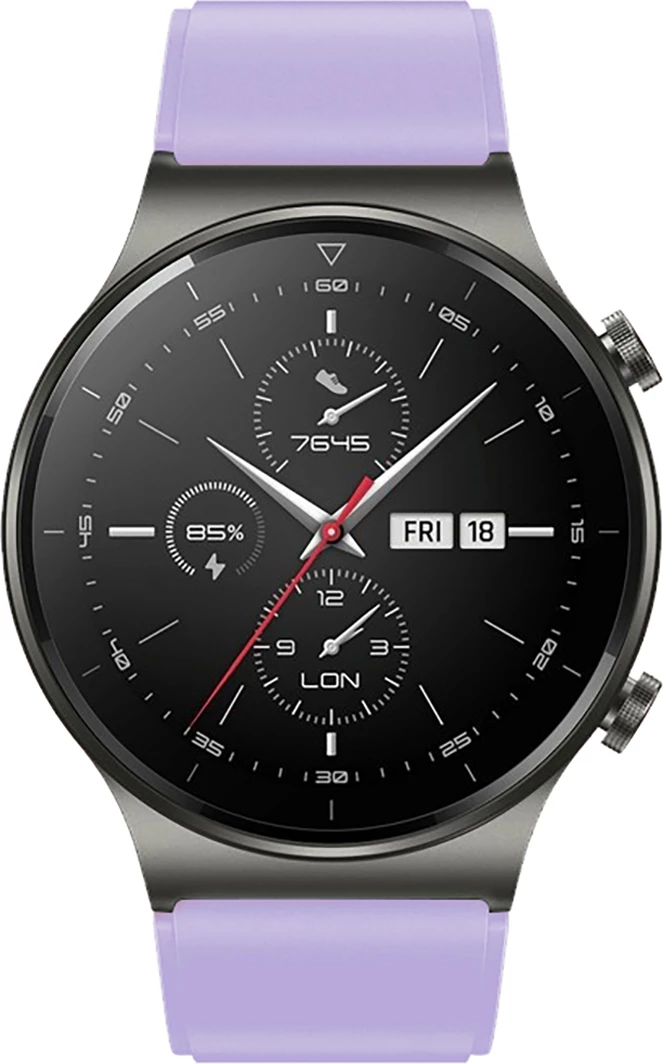 Rrip silikoni për Huawei Watch GT 2/3/4/2 Pro/3 Pro/4 Pro/GT 2e 46mm, Hurtel, vjollcë
