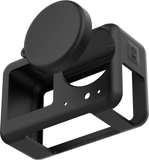 Mbështjellës silikon për kamera aksion, Telesin S6-PTC-011-TDJ, për DJI Osmo Action 5 Pro/4/3, me kapak lente dhe rrip kyçi