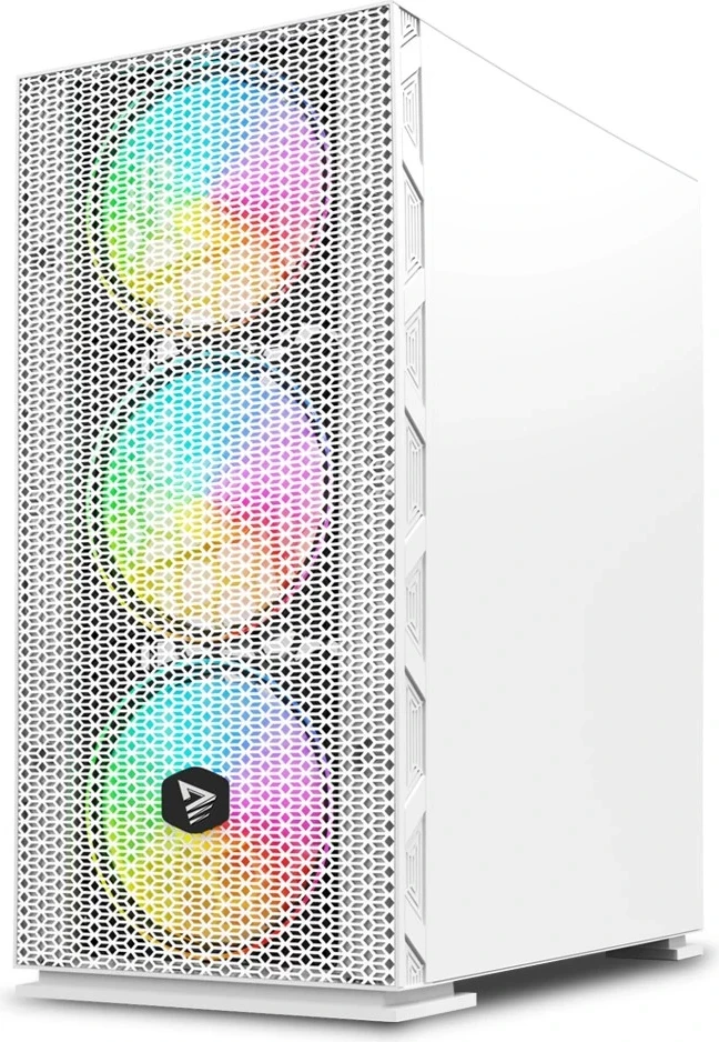 Kasë kompjuterike SAVIO Raptor White X1 ARGB Glass/Mesh e bardhë