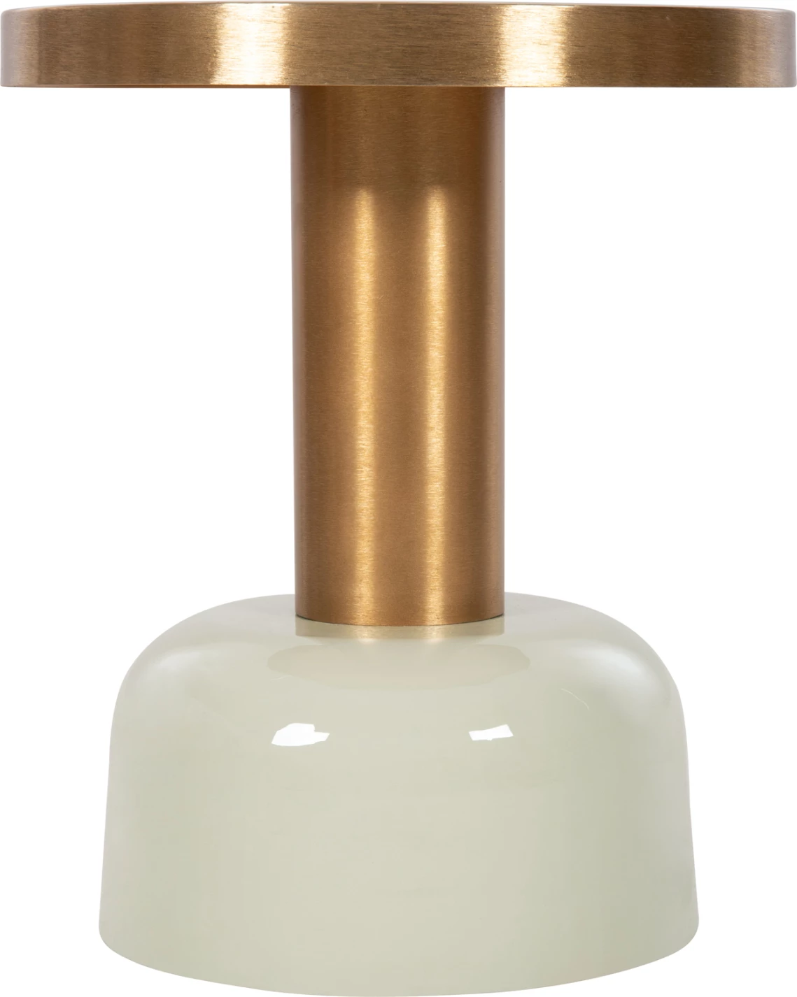 Tavolinë anësore ERODE FH4243.07 metalike në krem-ari Φ40,5x48Hcm