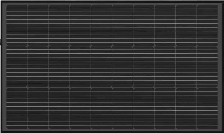 Set panel fotovoltaik EcoFlow 2x100W, strukturë e ngurtë, i zi