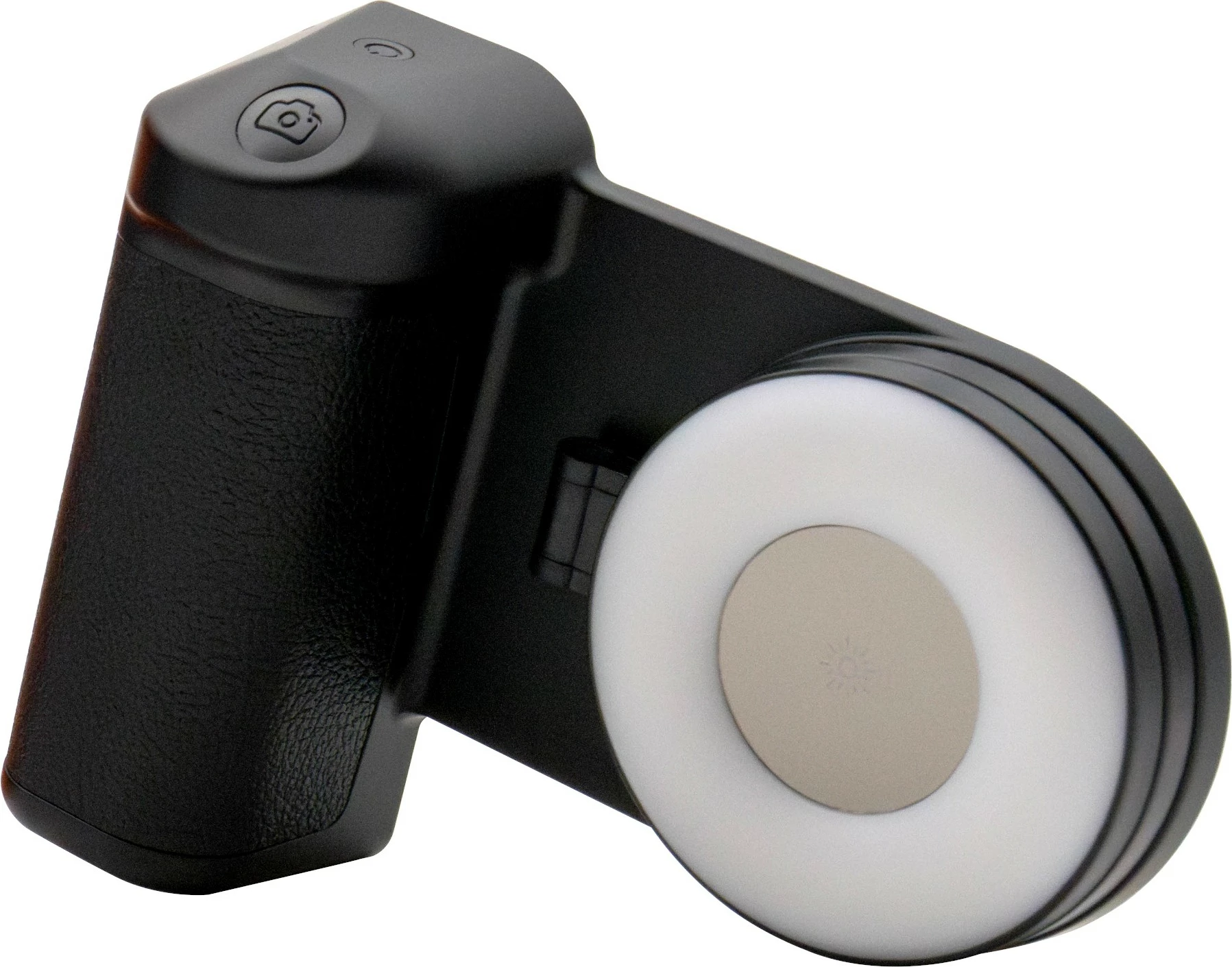 Mbajtës selfie Realpower MagFree, 4800mAh, dritë LED, i zi/i bardhë