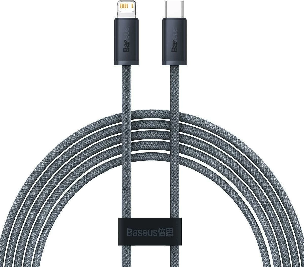 Kabllo Baseus Dynamic Series CALD000116 USB-C në Lightning 2 m 20 W PD, hiri