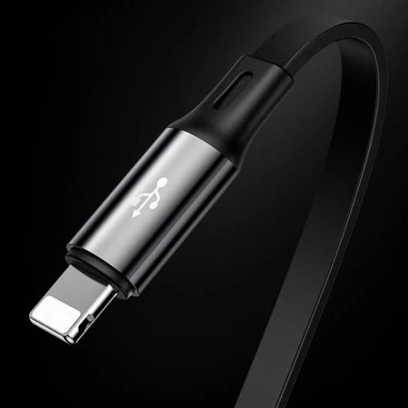 Kabl USB Baseus 46956 1.2 m USB-A në USB-C + microUSB + Lightning, i zi