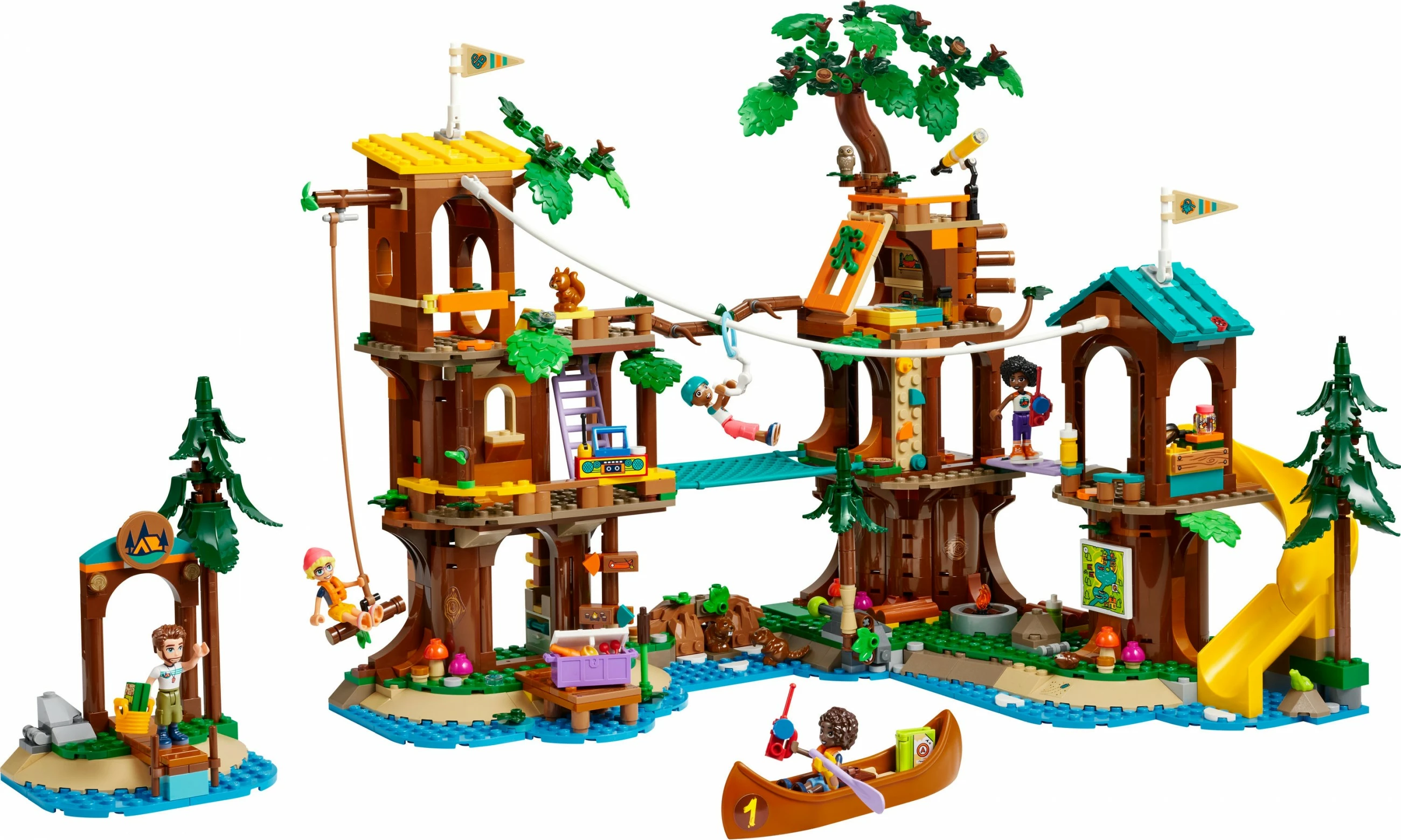 Set ndërtimi LEGO Friends 42631, Adventure Camp Tree House, multikolor