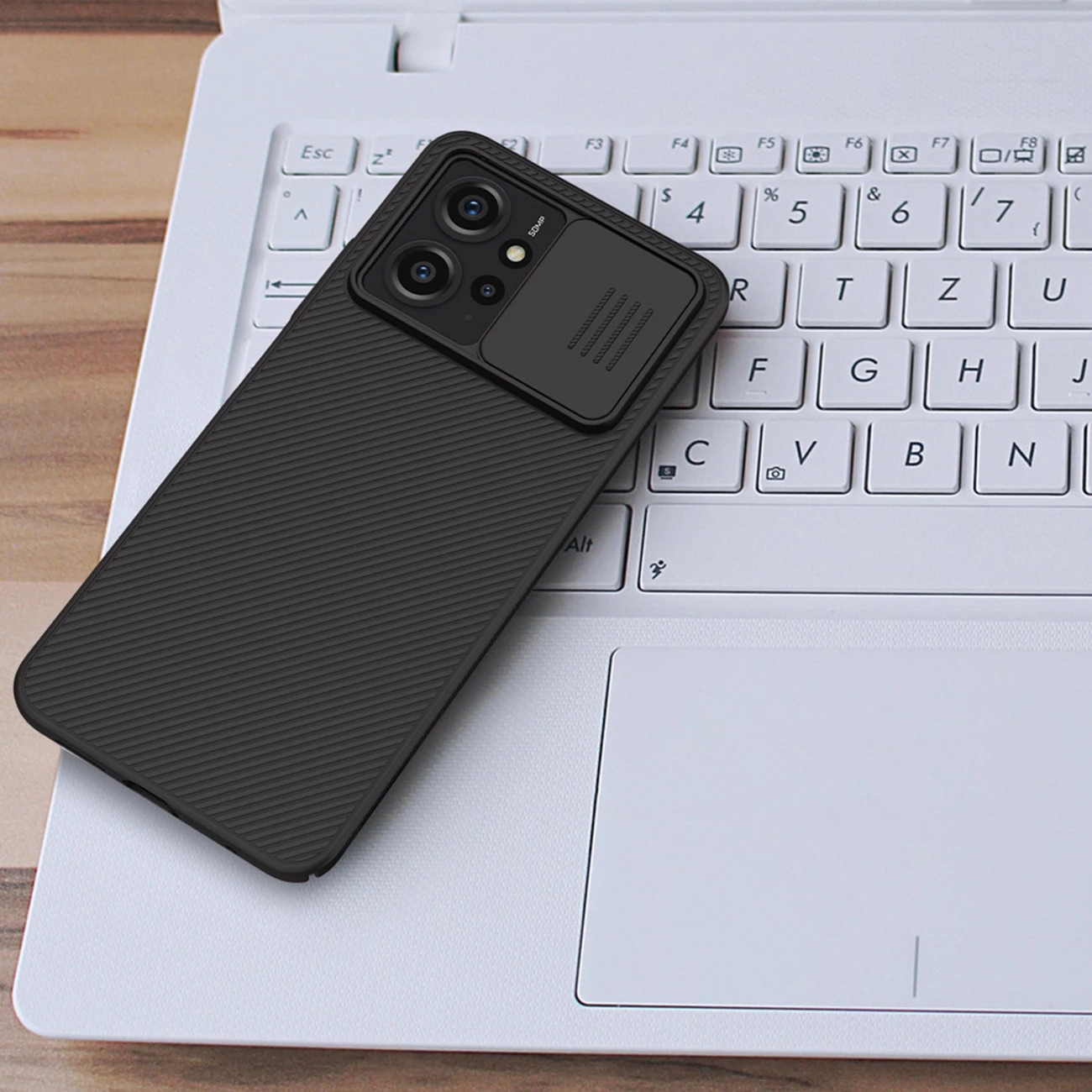 Mbështjellës Nillkin CamShield Case për Xiaomi Redmi Note 12, i zi