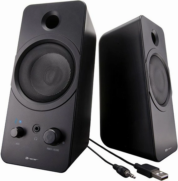 Altoparlantë kompjuteri Tracer Mark TRAGLO46370, 2.0, Bluetooth, USB, të zinj