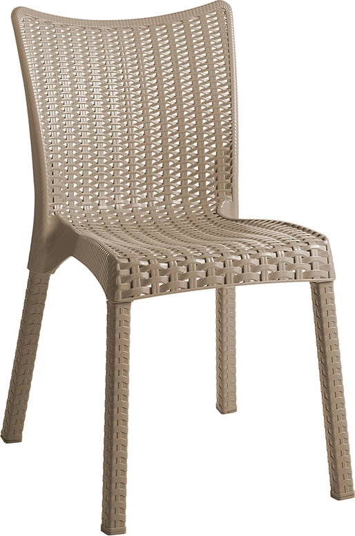 Tavolinë me karrige Explore-Confident set 7 copë PP kapuçino 150x90x73.5cm