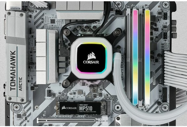 RAM Memorje Corsair Vengeance RGB 16GB (2x8GB) DDR4 3600MHz e bardhë