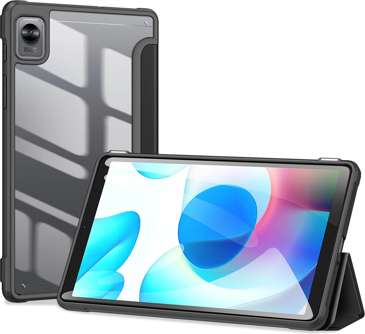 Mbështjellës Dux Ducis Toby Flip për Realme Pad Mini 8.7", i zi