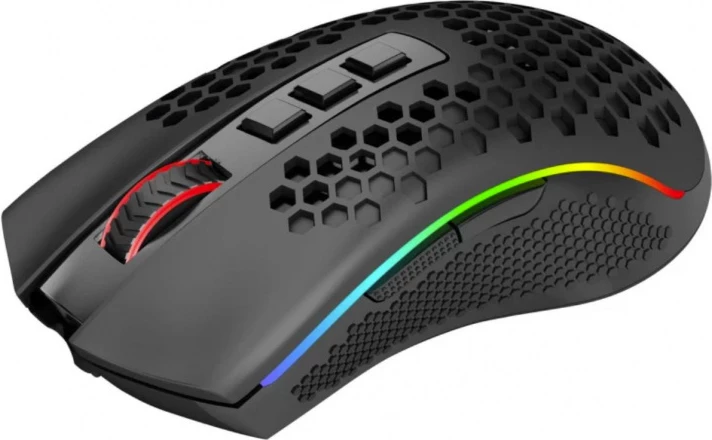 Maus gaming Redragon M808 Storm Pro, wireless/me kabllo, RGB, 7 butona, 16000 DPI, 98 g, i zi