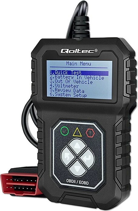 Tester diagnostikues Qoltec ProLine 50684, OBDII/EOBD, 8V-25V, i zi