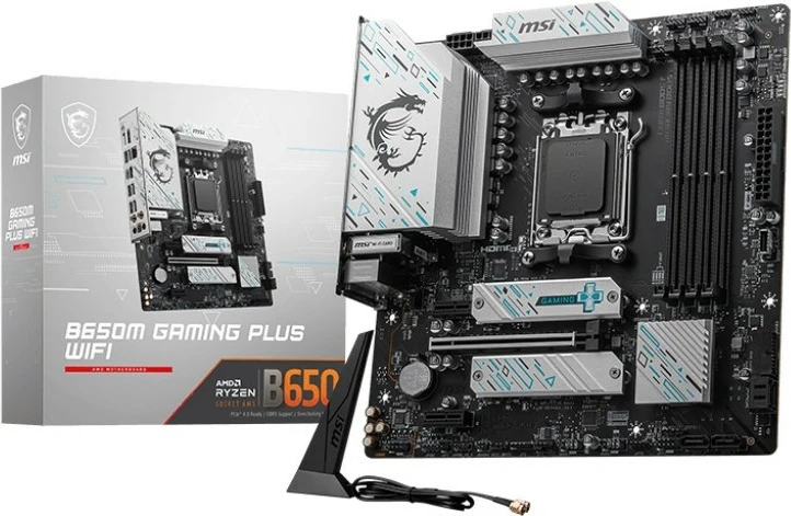 Pllakë amë MSI B650M GAMING PLUS WIFI, AMD B650, DDR5, micro ATX, e zezë