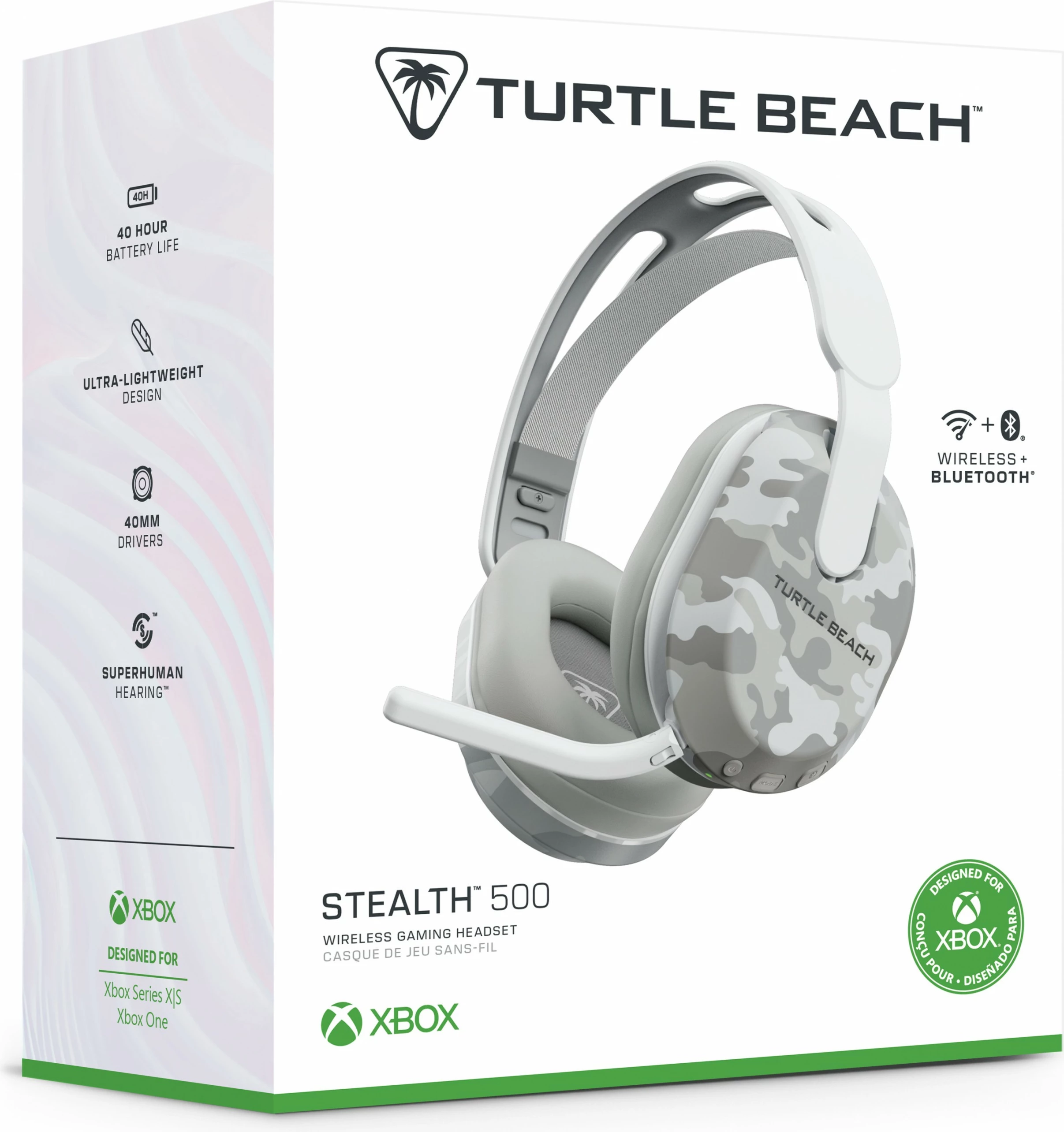 Kufje gaming Turtle Beach Stealth 500 XB, wireless, Arctic Camo