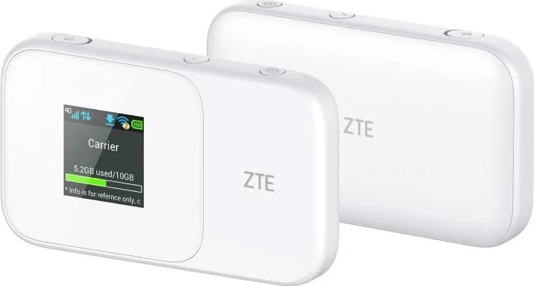 Router mobil ZTE MF986D, 4G/LTE, ekran LCD, i bardhë