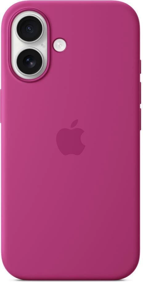 Apple iPhone 16 Silicone Case with MagSafe, Fuchsia (Seasonal)