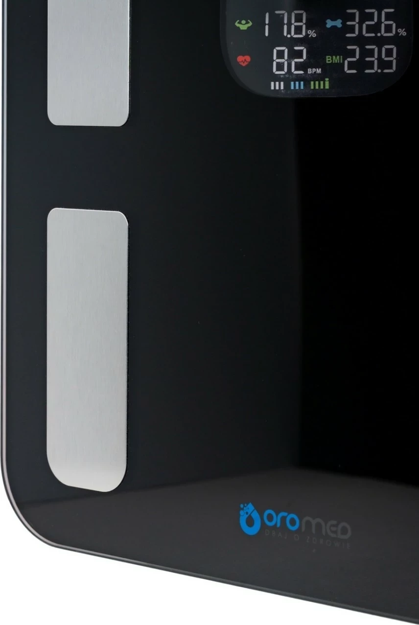 Peshore inteligjente Oromed Gold-Bluetooth Smart, ekran i ndriçuar, aplikacion, e zezë