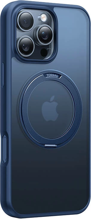 Mbështjellës Torras Ostand Pro për iPhone 16 Pro Max, Blu