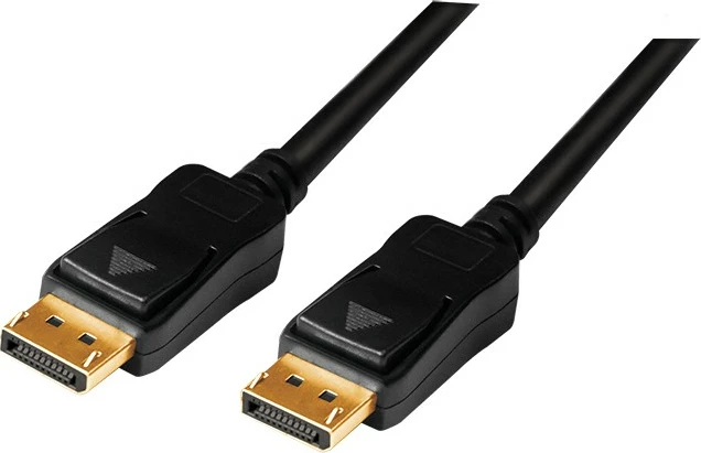 Kabllo DisplayPort LogiLink CV0113, 15m, 4K, e zezë