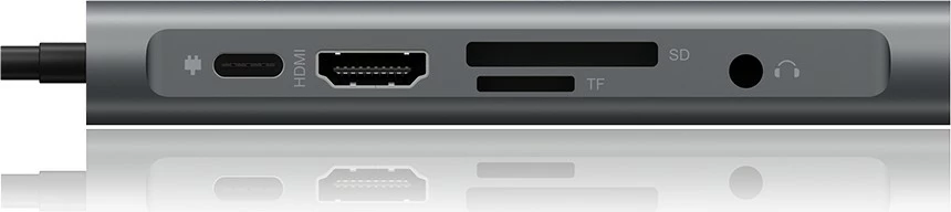 Docking Station RaidSonic ICY BOX IB-DK4040-CPD, USB 3.2 Gen 1 Type-C, 100 W, Anthracite, Black