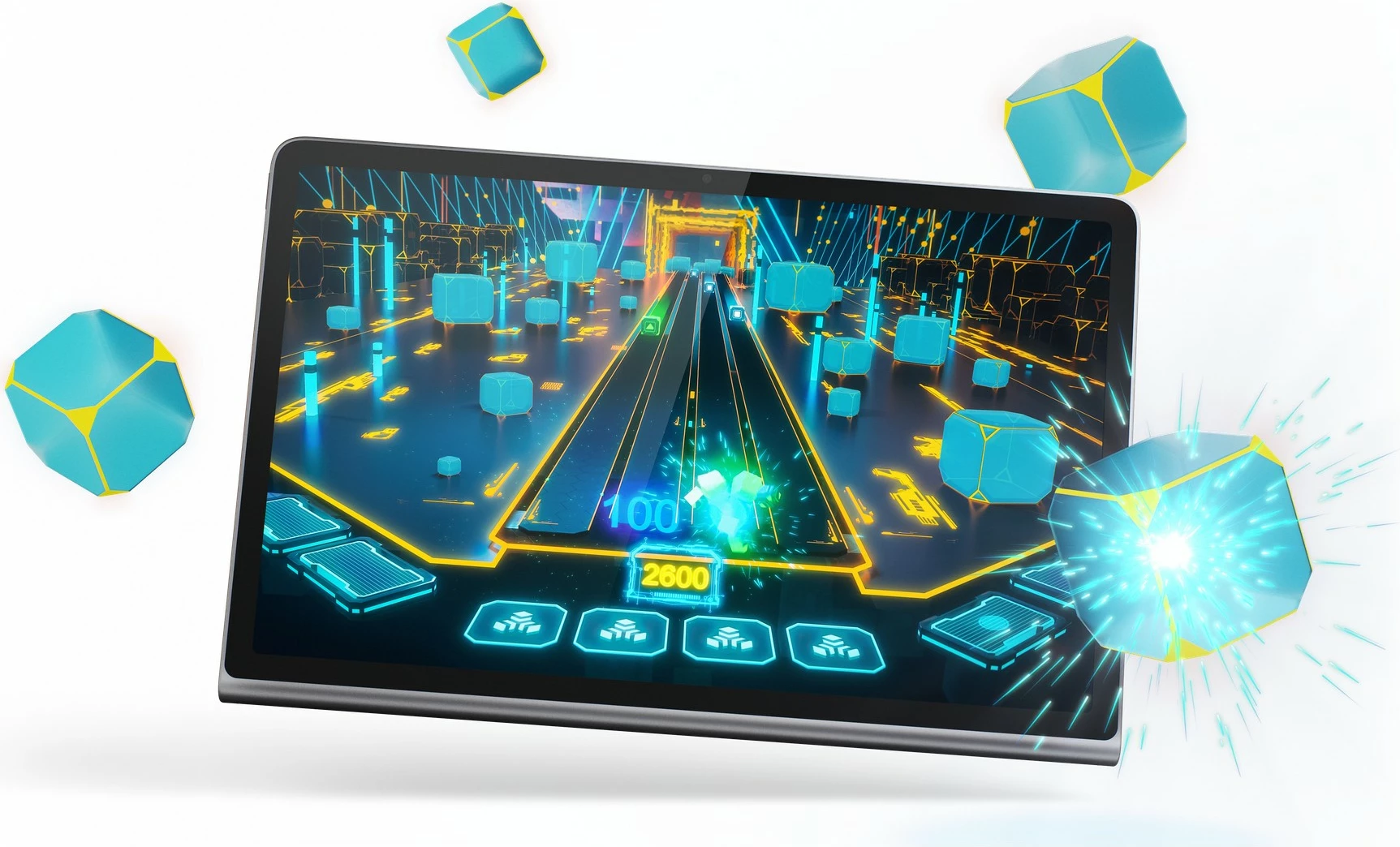 Tablet Lenovo Tab Plus 8GB 128GB luna grey me mbështjellës