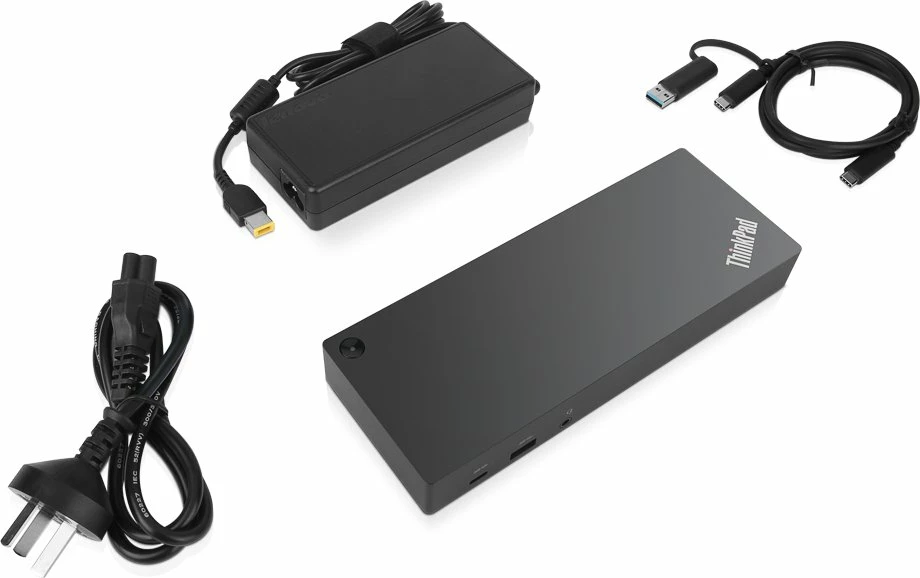 Docking station Lenovo ThinkPad Hybrid 40AF0135EU, USB-C, 2xHDMI, 2xDisplayPort, Gigabit LAN, e zezë