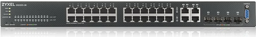 Switch Zyxel GS2220-28, 24x Gigabit Ethernet, 4x Combo, Managed, Rackmount, i zi