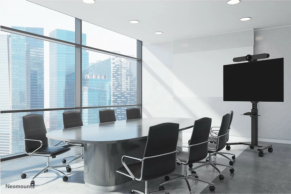 Karrocë portative për TV Neomounts FL50S-825BL1, 37-75 inç, rregullim lartësie, ngjyrë e zezë