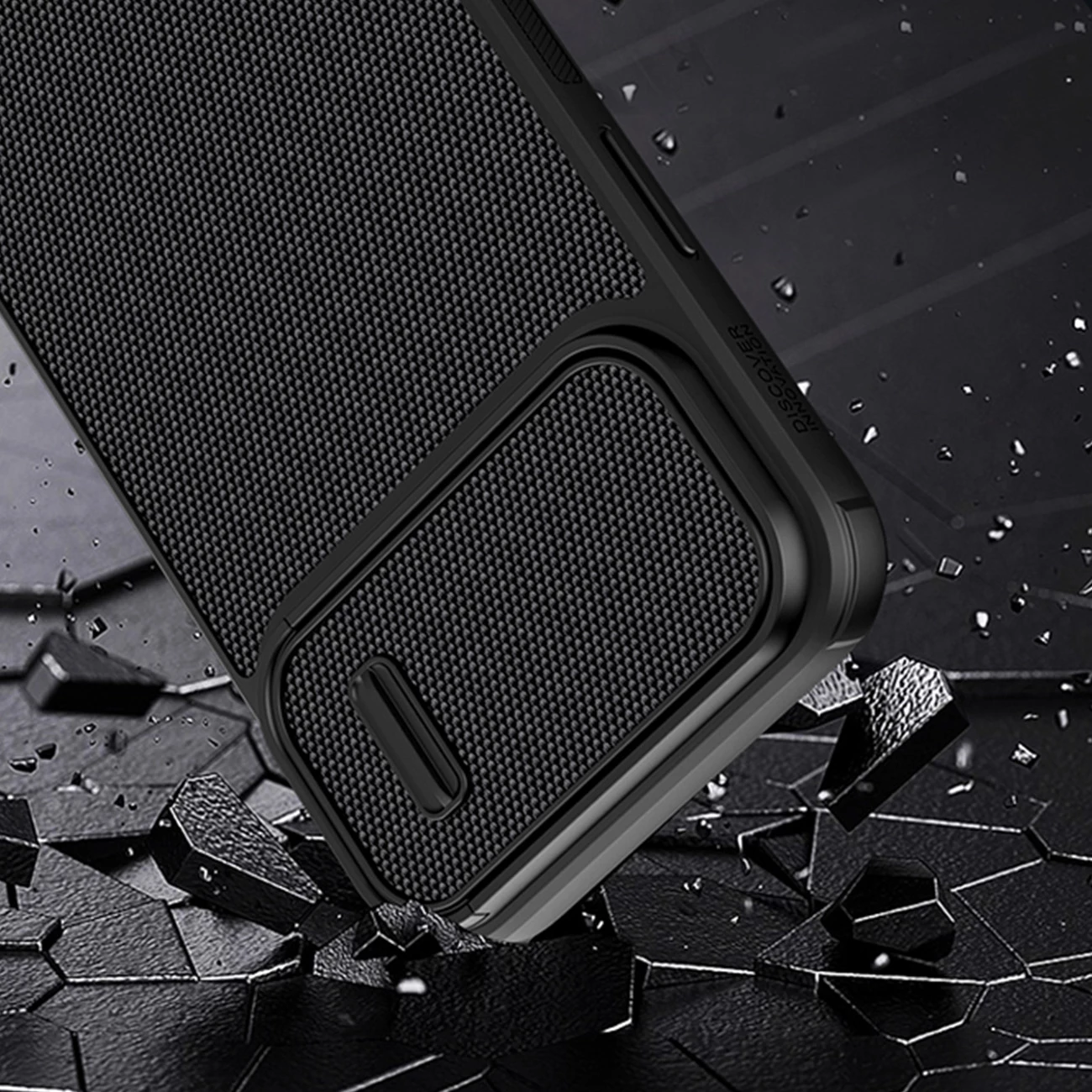 Mbështjellës Nillkin Textured S Case për iPhone 14 Pro Max me mbulesë kamere, e gjelbër e errët