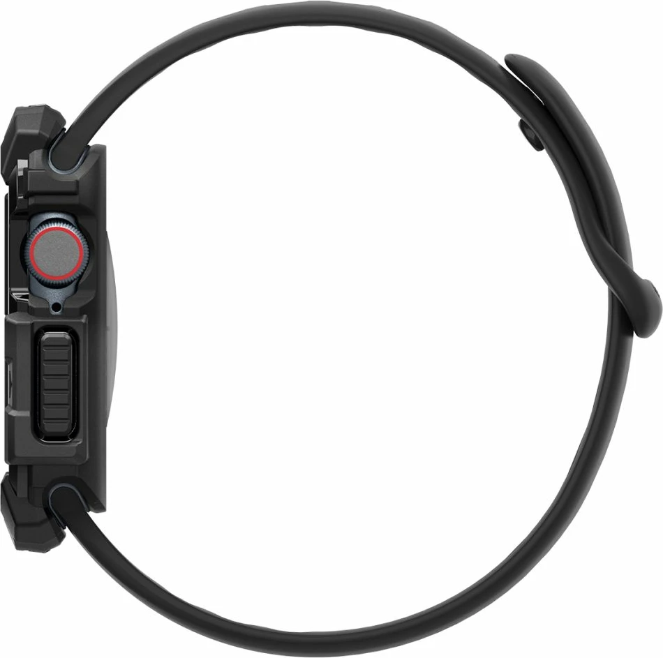 Mbështjellës Spigen Rugged Armor për Apple Watch 10, 46mm, i zi