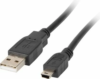 Kabllo USB-A në miniUSB Lanberg CA-USBK-10CC-0003-BK, 0.3 m, USB 2.0, e zezë