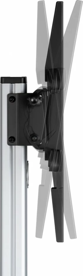 Mbajtës mobil për TV ART STO S-11-AL, për 37-86 inç, 50kg, alumini, zi/argjendtë