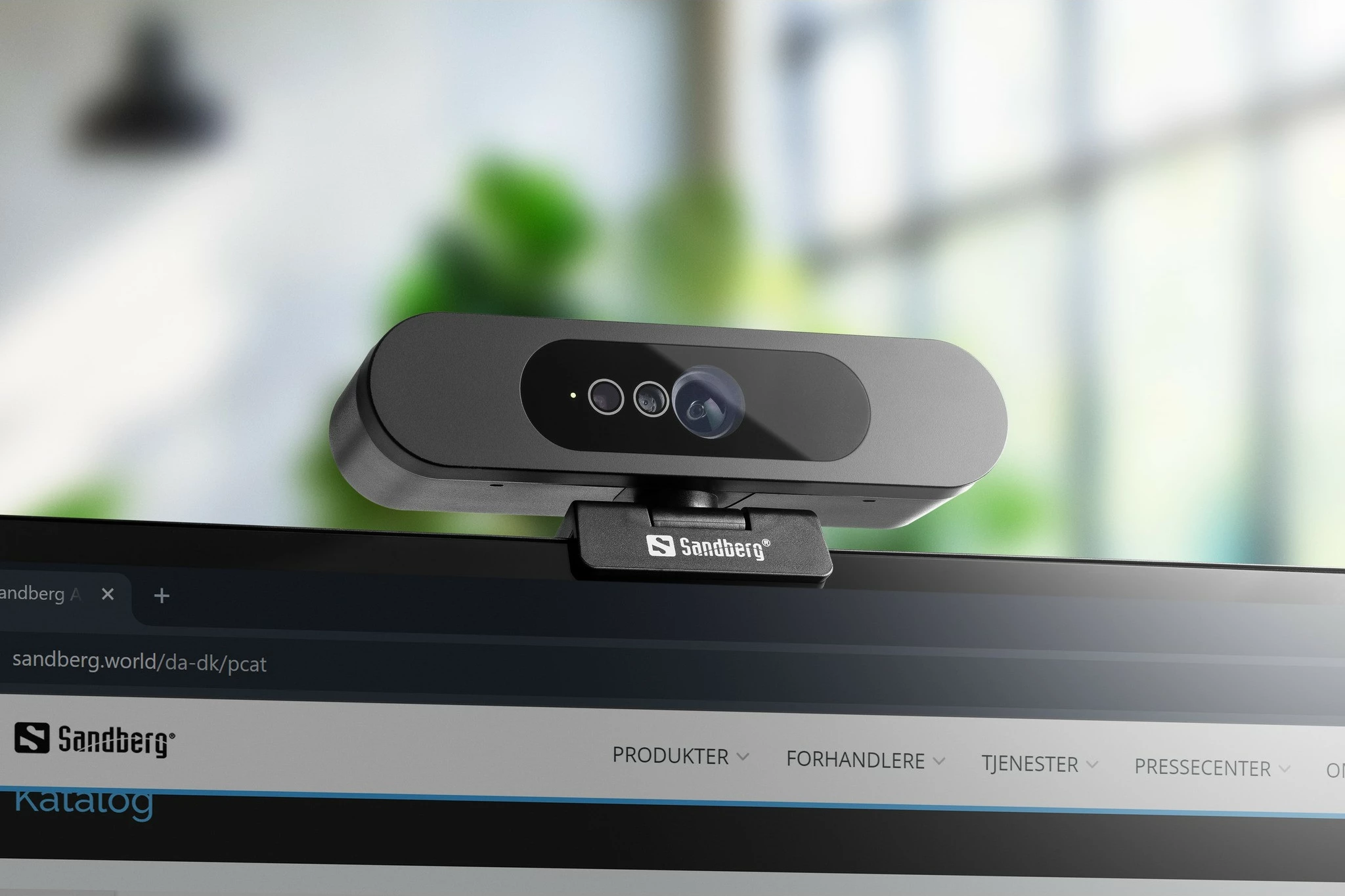 Webcam Sandberg Face-ID 2, 2 MP, Full HD, 1920 x 1080, e zezë