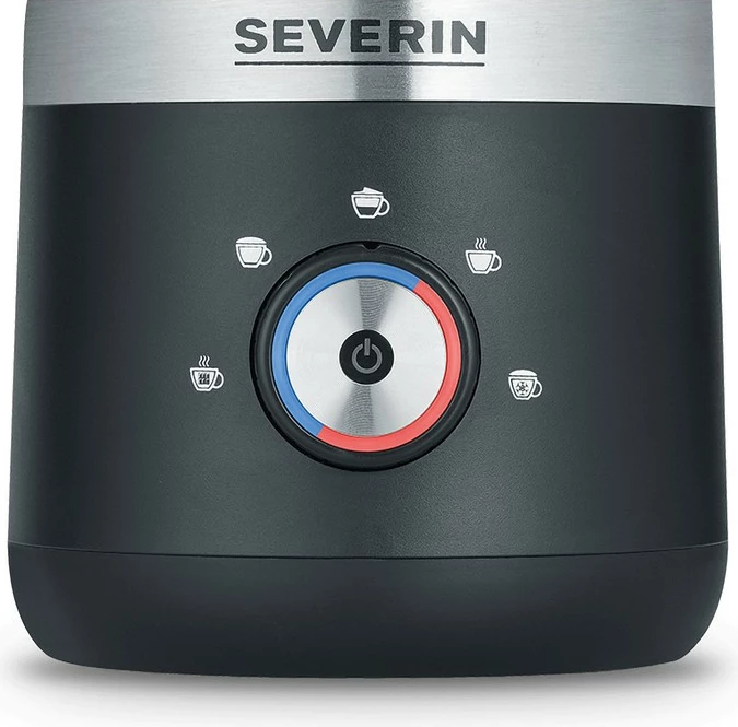 Rrahëse qumështi Severin 3588, elektrike dore, 0.3L, inox, e zezë/argjendtë