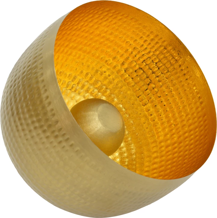 Llambë dyshemeje Lightie Inart E27 metal i artë D35x33cm