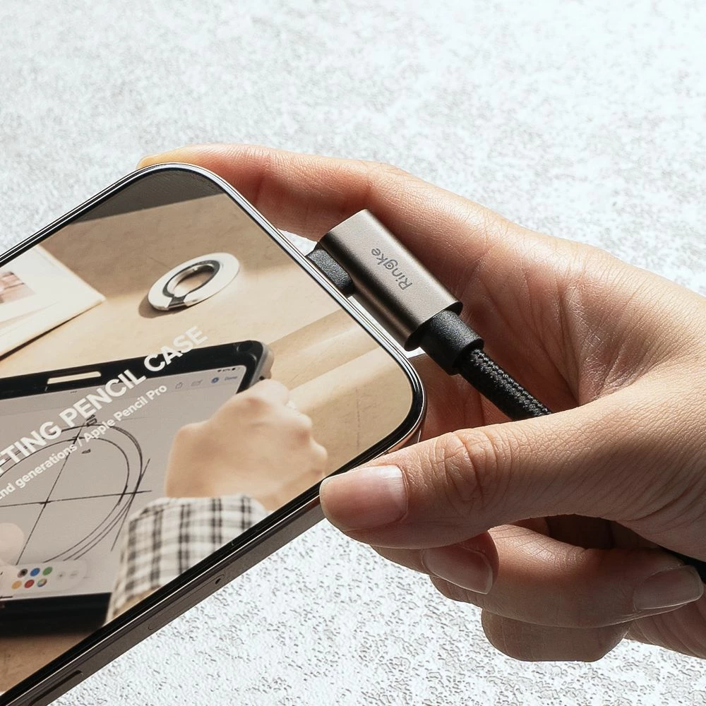 Kabllo USB-C Ringke 3.2 Gen 2x2, 2m, 240W, e zezë