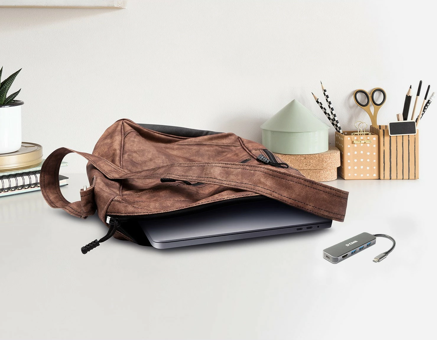 Hub USB-C D-Link DUB-2333, 5-in-1, 60 W, Gri