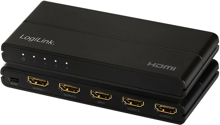 Splitter HDMI LogiLink HD0037, 4xHDMI, 4K, 60Hz, i zi