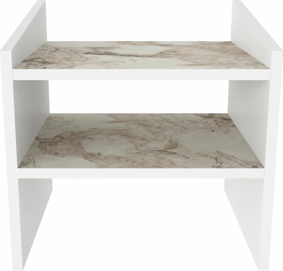 Komodinë nate Skye Decor, Adin, e bardhë, Ephesus