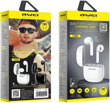 Kufje Bluetooth AWEI T28 me stacion karikimi, të zeza