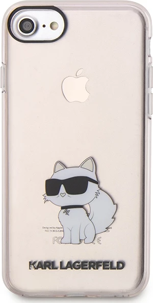 Mbështjellës Karl Lagerfeld KLHCI8HNCHTCP për iPhone 7/8/SE 2020/SE 2022, Choupette, Rozë