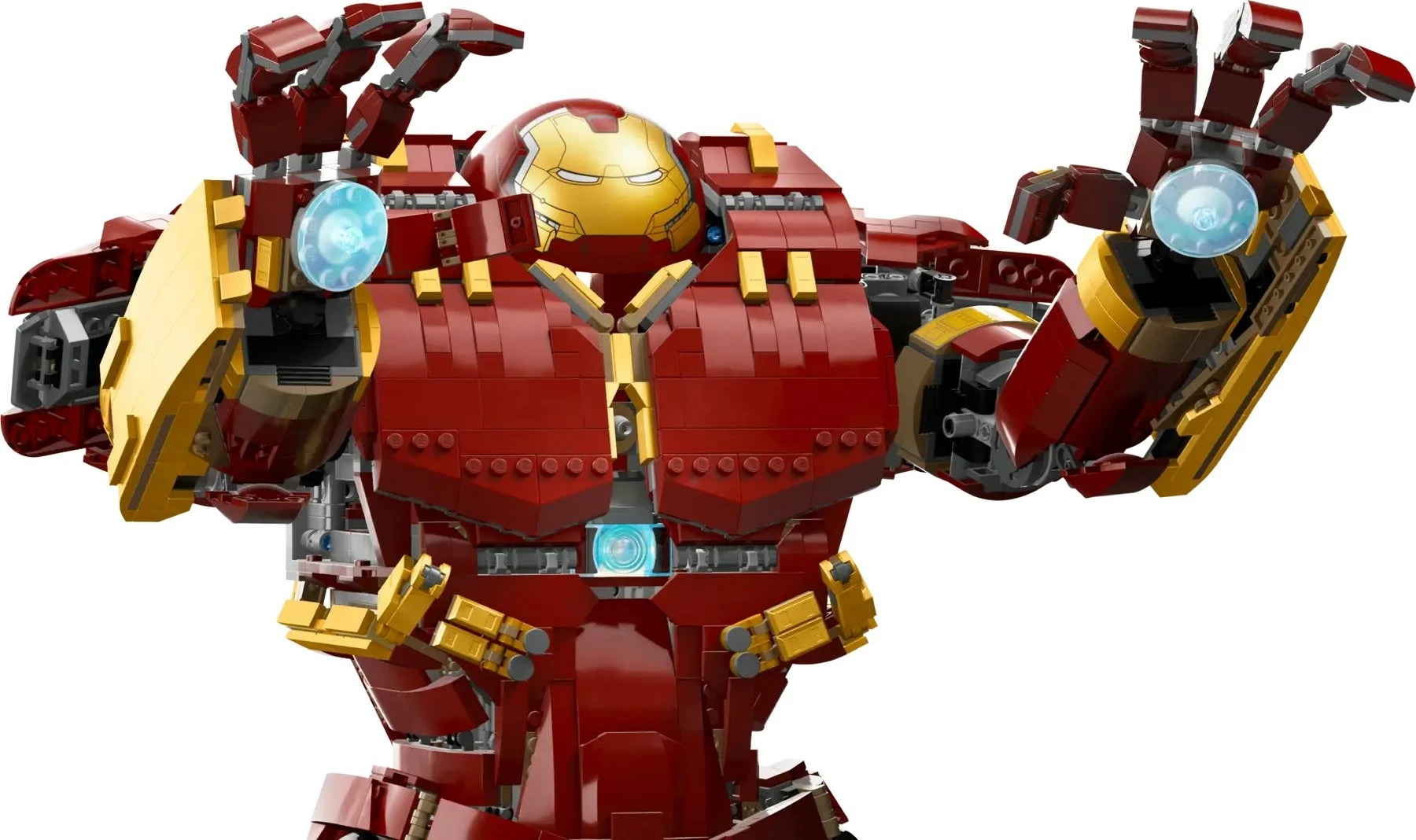 Set LEGO Marvel Hulkbuster 76210, 4049 pjesë, për të rritur, Kuq/Ari